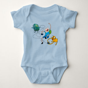 Adventure Time   Finn & Jake Play With BMO T-Shirt Baby Bodysuit