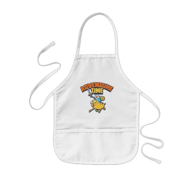 Adventure Time | Finn Riding Jake Kids Apron (Front)