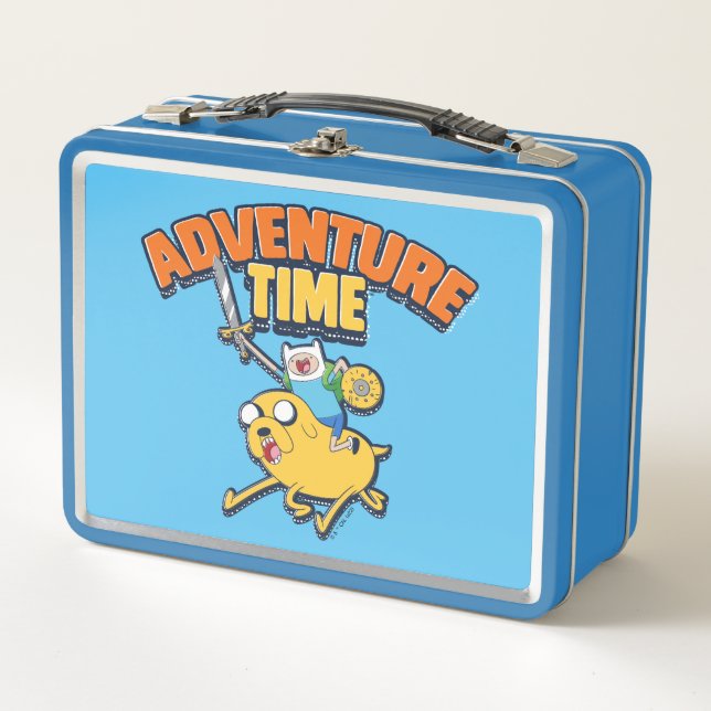 Adventure Time | Finn Riding Jake Metal Lunch Box (Front)