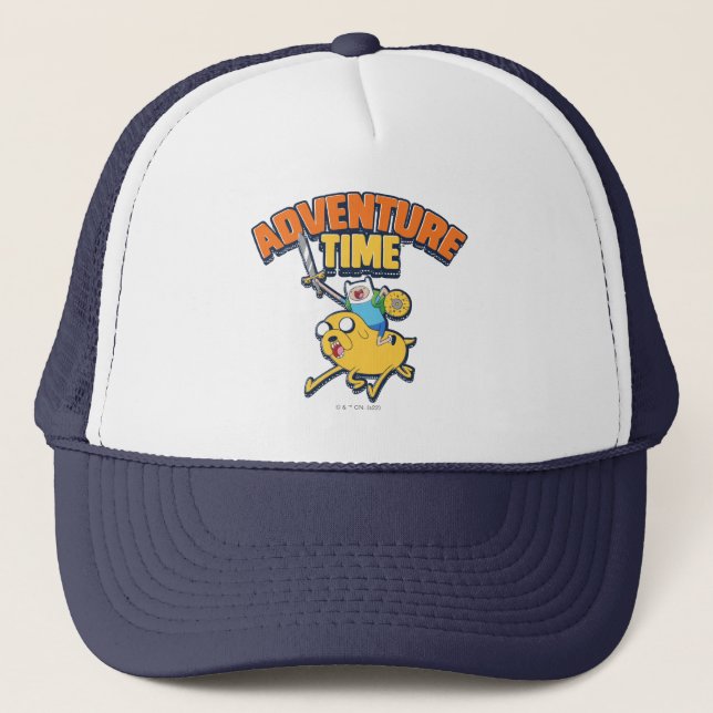 Adventure Time | Finn Riding Jake Trucker Hat (Front)