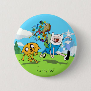 Adventure Time   Finn's Backpack Adventure Gear 6 Cm Round Badge