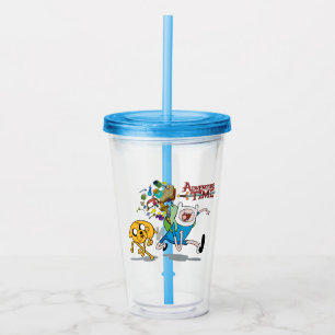 Adventure Time   Finn's Backpack Adventure Gear Acrylic Tumbler