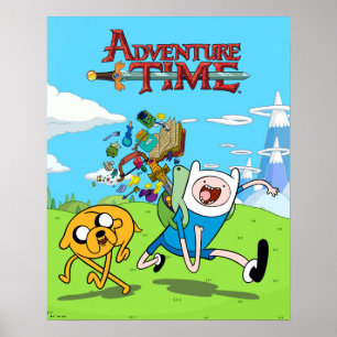 Adventure Time   Finn's Backpack Adventure Gear Poster