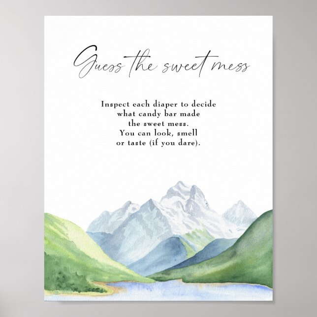 Adventure time! - guess the sweet mess poster (Front)