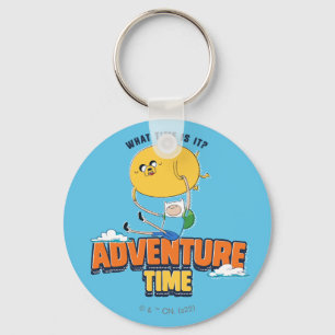 Adventure Time   Jake Floating With Finn Key Ring