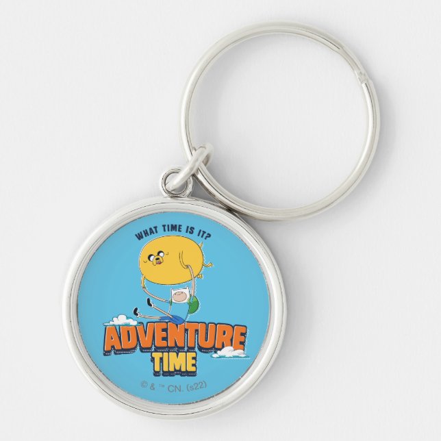 Adventure Time | Jake Floating With Finn Key Ring (Front)