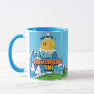 Adventure Time   Jake Floating With Finn Mug
