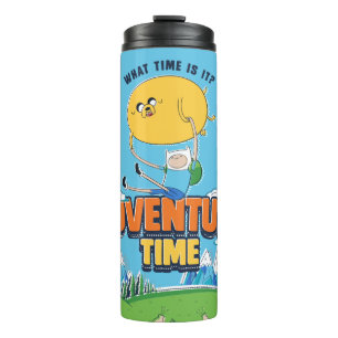 Adventure Time   Jake Floating With Finn Thermal Tumbler
