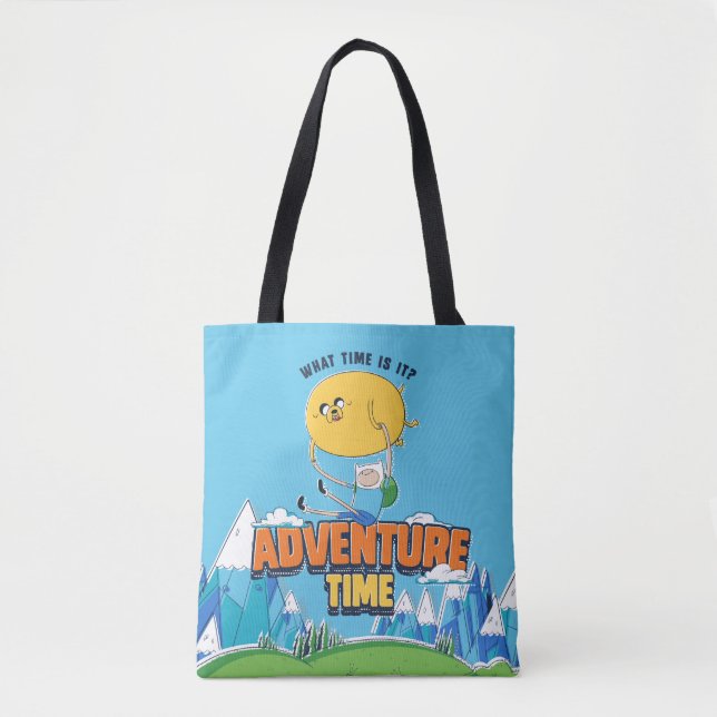 Adventure Time | Jake Floating With Finn Tote Bag (Front)