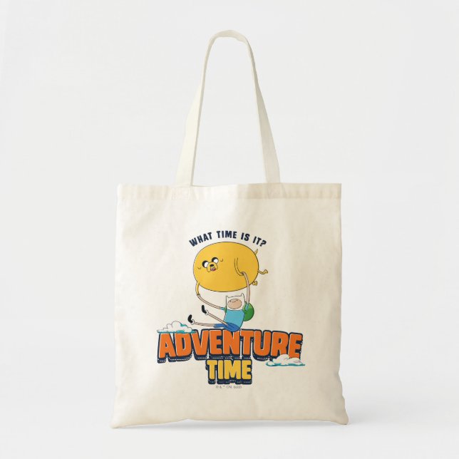 Adventure Time | Jake Floating With Finn Tote Bag (Front)