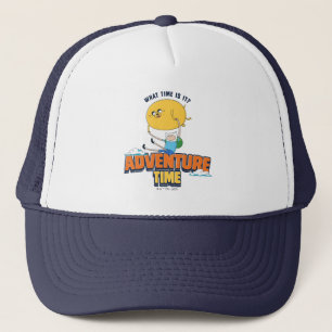 Adventure Time   Jake Floating With Finn Trucker Hat