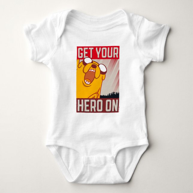 Adventure Time | Jake "Get Your Hero On" T-Shirt Baby Bodysuit (Front)