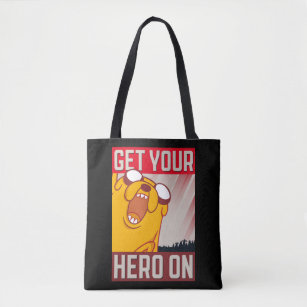 Adventure Time   Jake "Get Your Hero On" Tote Bag