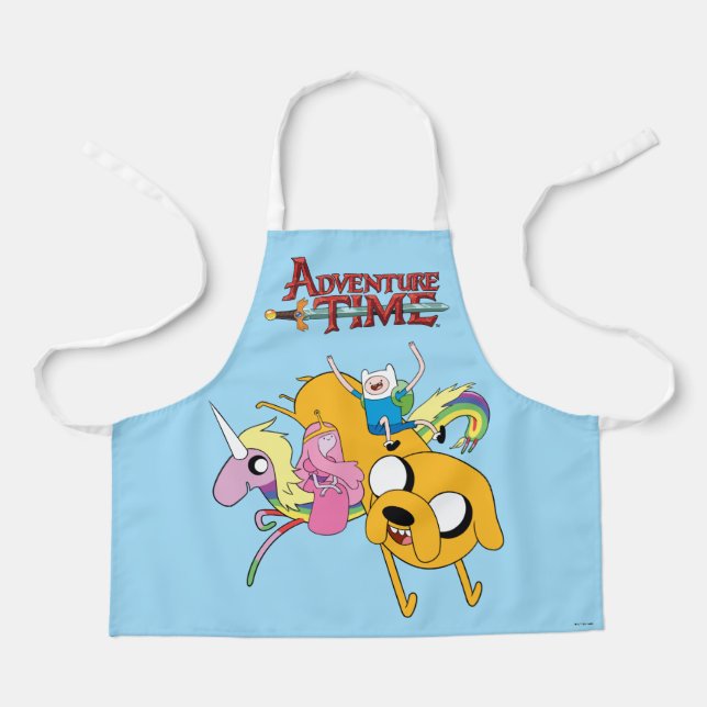 Adventure Time | Lady, Bubblegum, Finn, & Jake Apron (Front)