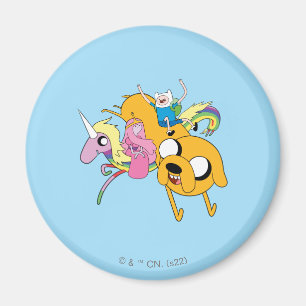 Adventure Time   Lady, Bubblegum, Finn, & Jake Magnet