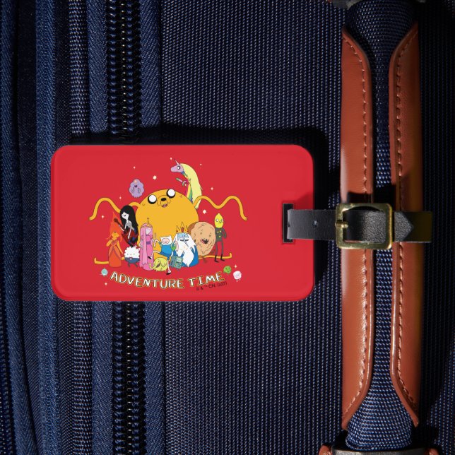 Adventure Time | Large Jake Group Graphic Luggage Tag (Front Insitu 4)