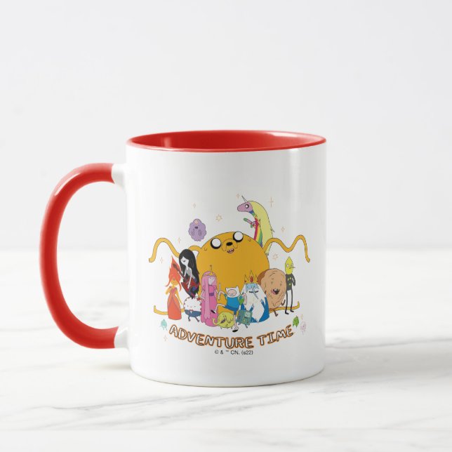 Adventure Time | Large Jake Group Graphic Mug (Left)
