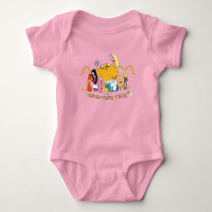 Adventure Time   Large Jake Group Graphic T-Shirt Baby Bodysuit