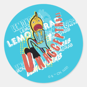 Adventure Time   Lemon Grab "UNACCEPTABLE" Classic Round Sticker