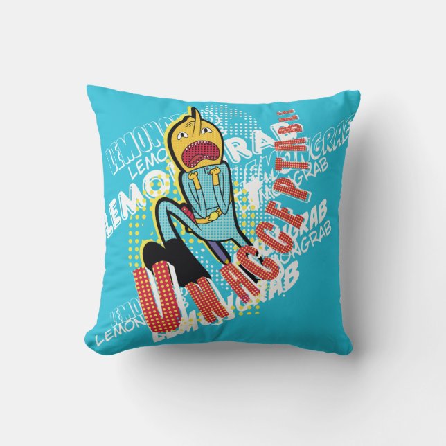 Adventure Time | Lemon Grab "UNACCEPTABLE" Cushion (Front)