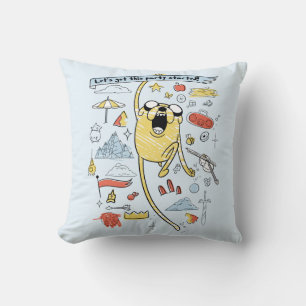 Adventure Time "Party" Jake Sketch Cushion