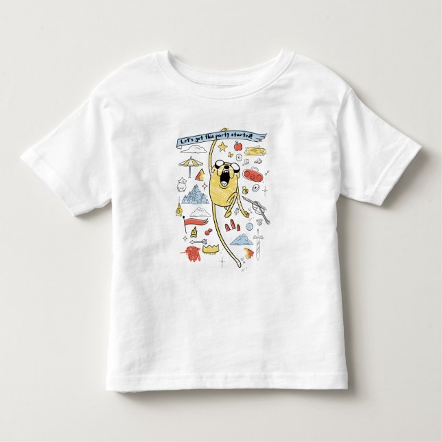 Adventure Time | "Party" Jake Sketch T-Shirt (Front)