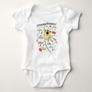 Adventure Time   "Party" Jake Sketch T-Shirt Baby Bodysuit