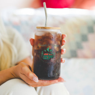 Adventure Together Since Wedding Monogram Can Glass