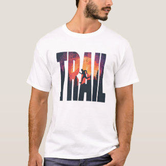 Adventure Trail Runner Typography Art T-Shirt