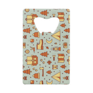 Adventure travel icons, seamless pattern.