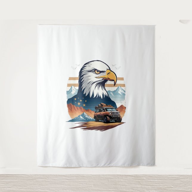 Adventure Trip USA Tapestry (Front)