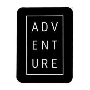 Adventure Typography Magnet