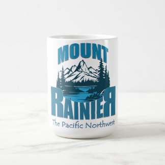Adventure Typography Mount Rainier | Word Art Desi Coffee Mug