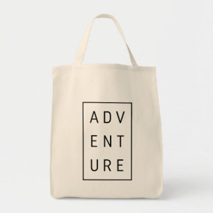 Adventure Typography Tote Bag