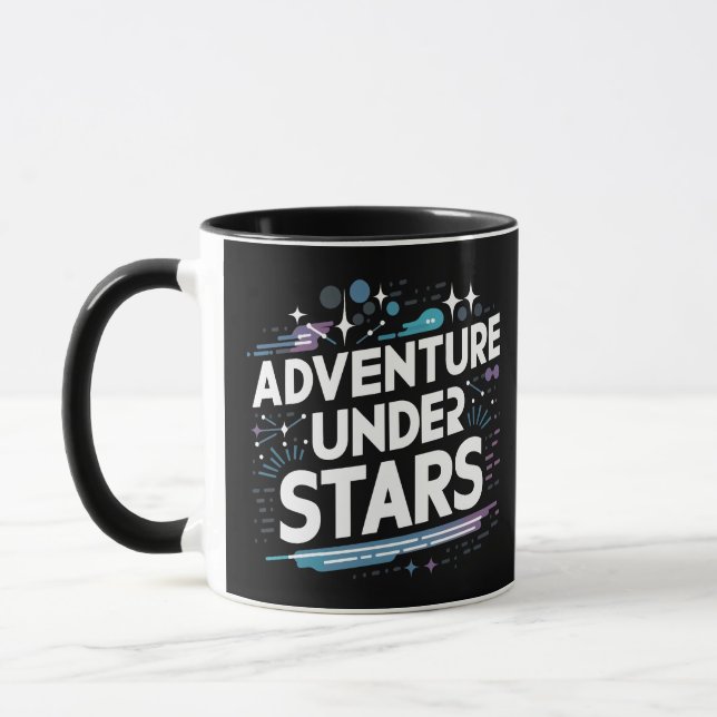 Adventure under stars  mug (Left)