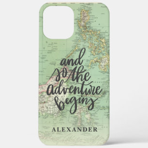 Adventure vintage map stylish retro photo Case-Mat iPhone 12 Pro Max Case