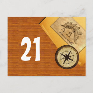 Adventure Wedding Table Number Postcard