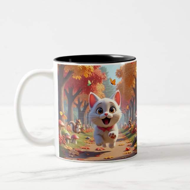 Adventure with Every Sip Cat Mug (Left)