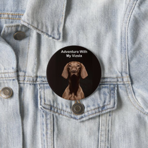 Adventure With My Vizsla 7.5 Cm Round Badge
