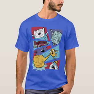 Adventureime Group Shot Action Comic Panels retro T-Shirt