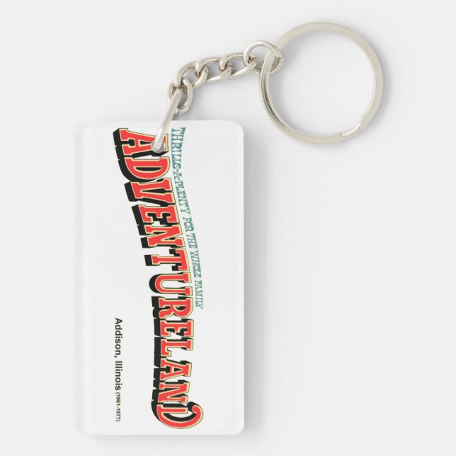 Adventureland Amusement Park, Addison, IL Key Ring (Back)