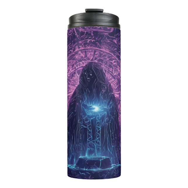 adventurer decoding ancient runes thermal tumbler (Front)