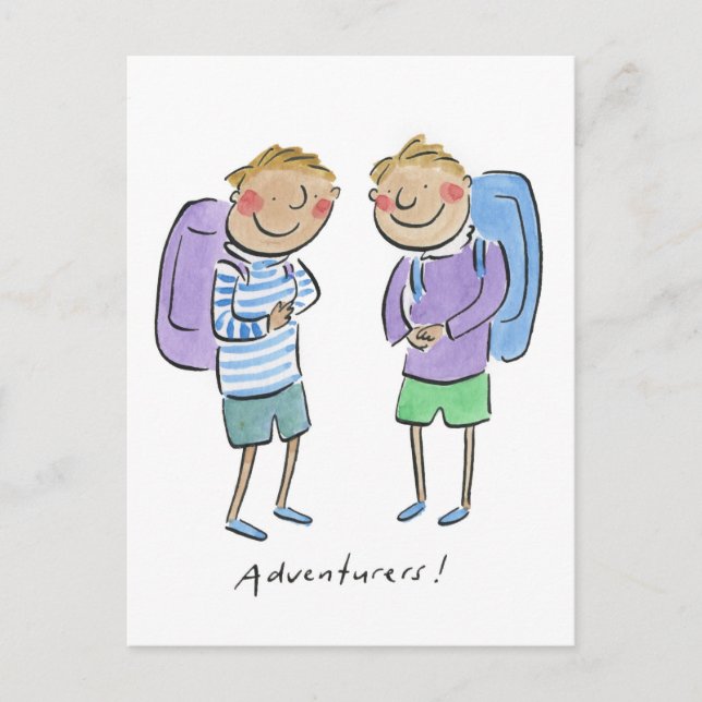 Adventurers Postcard (Front)