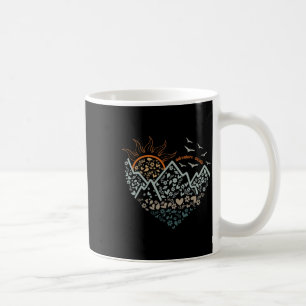 Adventures Awaits Camping Life Floral Heart Sun Mo Coffee Mug