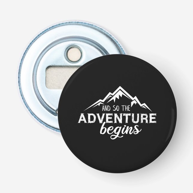 adventures begins bottle opener (Front)
