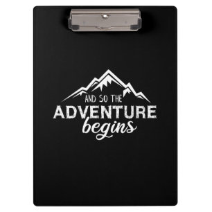 adventures begins clipboard