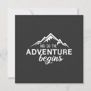 adventures begins invitation