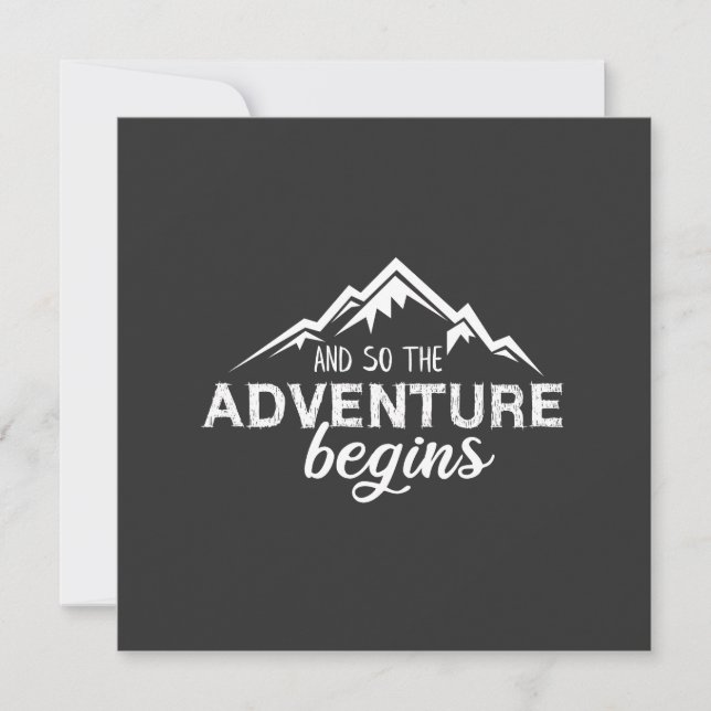 adventures begins invitation (Front)