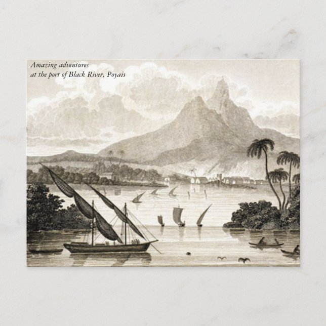Adventures in Poyais postcard (Front)