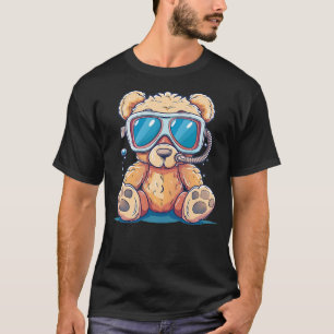 Adventures Teddy Bear with diving Googles and Snor T-Shirt